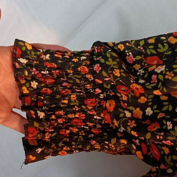 MAX +ASH Backless Floral Black Dress - Picture 4 of 8